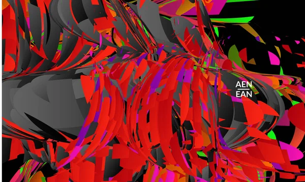 Абстрактная Посадочная Полоса Искушает Ярким Цветным Случайным Небольшим Взрывом Спортивная — стоковый вектор