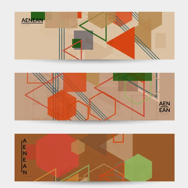 Abstract Geometric Texture Mid Century Modern Design Geometric Shapes Transparent — Stock Vector