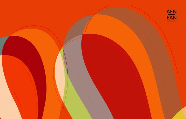Абстрактні Векторні Шпалери Художній Терраццо Візерунок Хвилястими Геометричними Абстрактними Формами — стоковий вектор
