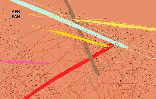 Modèle Abstrait Couverture Vectorielle Avec Dégradé Lumineux Ondulé Formes Organiques — Image vectorielle