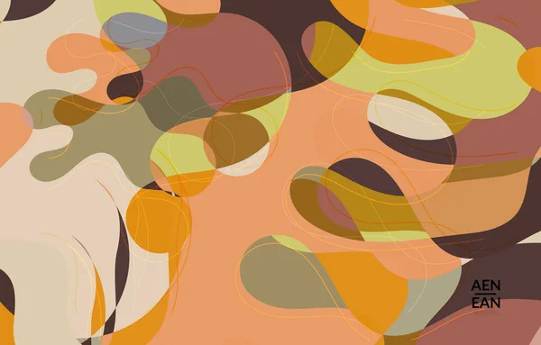 Papier Peint Vectoriel Abstrait Motif Art Terrazzo Avec Des Formes — Image vectorielle