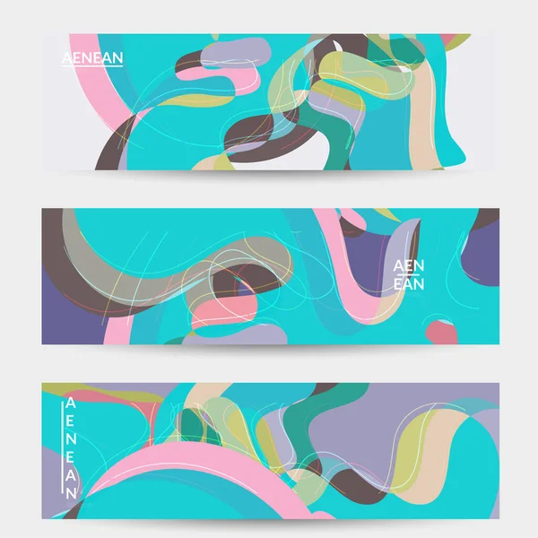 Abstract Vector Social Media Banner Met Kunst Terrazzo Patroon Van — Stockvector