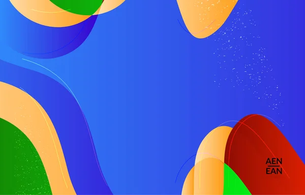 Абстрактні Векторні Шпалери Покривають Шаблон Яскравими Градієнтними Хвилястими Органічними Формами — стоковий вектор