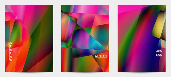 Résumé Fond Polygonal Irrégulier Gradient Multicolore Lumière Réfléchie Dans Une — Image vectorielle