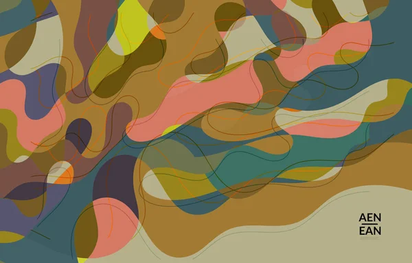 Papier Peint Vectoriel Abstrait Motif Art Terrazzo Avec Des Formes — Image vectorielle