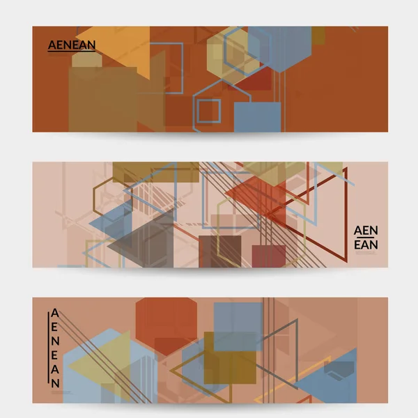 Abstract Geometric Texture Mid Century Modern Design Geometric Shapes Transparent — Stock Vector