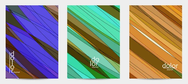 Fütürist çok renkli tel çerçeve geometrik şekilli soyut vektör uçuş şablonu. Üç boyutlu dijital bilim modeli konsepti. Web teknolojisi kapak tasarımı. Dalgalı çizgiler ve ızgara dokusu.