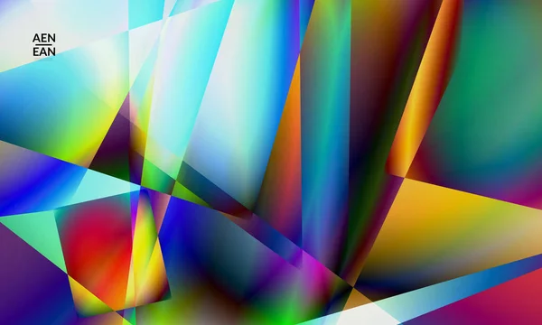 Абстрактний Нерегулярний Багатокутний Фон Різнокольоровий Градієнт Відбитого Світла Кристалічній Або — стоковий вектор