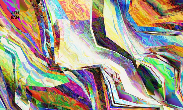Абстрактні Векторні Шпалери Діагональний Геометричний Яскравий Кольоровий Візерунок Поляризоване Світло — стоковий вектор