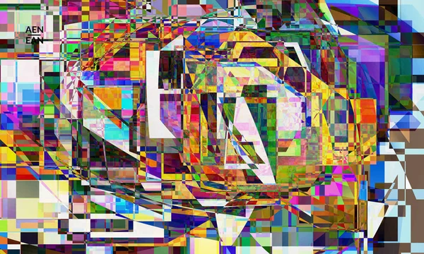 Абстрактні Векторні Шпалери Невелике Зламане Мистецтво Спотворення Пікселів Матричний Геометричний — стоковий вектор