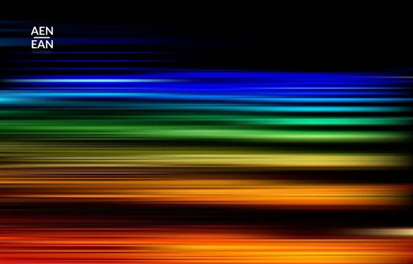 高速光が急速に明るいぼやけた線を移動する抽象的な科学の壁紙 インターネット通信データコンピューティングマーケティング技術のためのカバーデザイン 流体の明るいグラデーションと未来的なアート — ストックベクタ