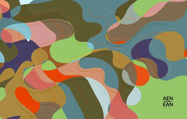 Papier Peint Vectoriel Abstrait Motif Art Terrazzo Avec Des Formes — Image vectorielle