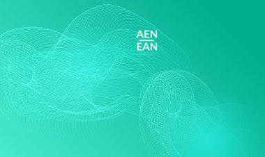 Parlak eğimli eğimli soyut şablonlar. Dalgalı karışım basit bir arkaplan. Pazarlama teknolojisi için minimum modern tasarım