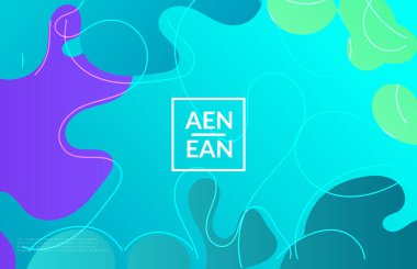 Dalgalı gradyan şekilleri ve kıvrımlı çizgileri olan soyut ağ şablonları. Sosyal medya web sayfası ya da iniş sayfası. Dalgalı geometrik arkaplan.