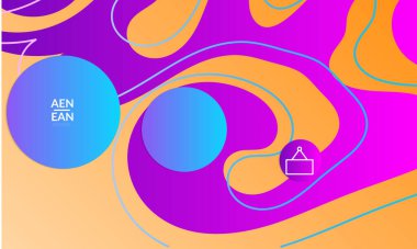 Kaybolan dalgalarla soyut geometrik arkaplan. Sosyal medya afişi için modern şablon. Düz arkaplan üzerinde gerçekçi gölgesi olan çağdaş malzeme tasarımı