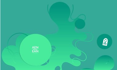 Kaybolan dalgalarla soyut geometrik arkaplan. Sosyal medya afişi için modern şablon. Düz arkaplan üzerinde gerçekçi gölgesi olan çağdaş malzeme tasarımı