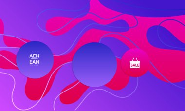 Kaybolan dalgalarla soyut geometrik arkaplan. Sosyal medya afişi için modern şablon. Düz arkaplan üzerinde gerçekçi gölgesi olan çağdaş malzeme tasarımı