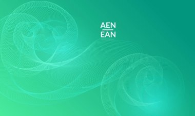 Parlak eğimli eğimli soyut şablonlar. Dalgalı karışım basit bir arkaplan. Pazarlama teknolojisi için minimum modern tasarım