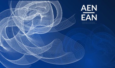 Parlak eğimli eğimli soyut şablonlar. Dalgalı karışım basit bir arkaplan. Pazarlama teknolojisi için minimum modern tasarım