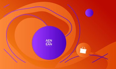 Kaybolan dalgalarla soyut geometrik arkaplan. Sosyal medya afişi için modern şablon. Düz arkaplan üzerinde gerçekçi gölgesi olan çağdaş malzeme tasarımı