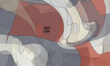 Pastel renkli şeffaf üstüste binen şekillerle kaplanmış şablon akrilik boya veya suluboya efekti vektör karışımı yaratıyor. Mermer desen düz renkler basit organik şekiller. Doğa Dünya Tasarımı.