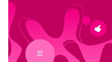 Kaybolan dalgalarla soyut geometrik arkaplan. Sosyal medya afişi için modern şablon. Düz arkaplan üzerinde gerçekçi gölgesi olan çağdaş malzeme tasarımı
