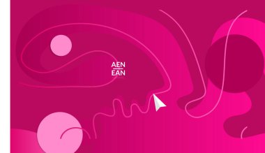 Kaybolan dalgalarla soyut geometrik arkaplan. Sosyal medya afişi için modern şablon. Düz arkaplan üzerinde gerçekçi gölgesi olan çağdaş malzeme tasarımı