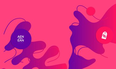 Kaybolan dalgalarla soyut geometrik arkaplan. Sosyal medya afişi için modern şablon. Düz arkaplan üzerinde gerçekçi gölgesi olan çağdaş malzeme tasarımı