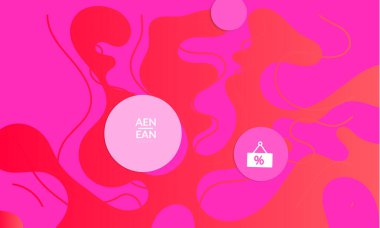 Kaybolan dalgalarla soyut geometrik arkaplan. Sosyal medya afişi için modern şablon. Düz arkaplan üzerinde gerçekçi gölgesi olan çağdaş malzeme tasarımı