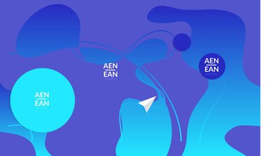 Kaybolan dalgalarla soyut geometrik arkaplan. Sosyal medya afişi için modern şablon. Düz arkaplan üzerinde gerçekçi gölgesi olan çağdaş malzeme tasarımı