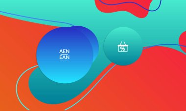 Kaybolan dalgalarla soyut geometrik arkaplan. Sosyal medya afişi için modern şablon. Düz arkaplan üzerinde gerçekçi gölgesi olan çağdaş malzeme tasarımı