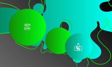 Kaybolan dalgalarla soyut geometrik arkaplan. Sosyal medya afişi için modern şablon. Düz arkaplan üzerinde gerçekçi gölgesi olan çağdaş malzeme tasarımı