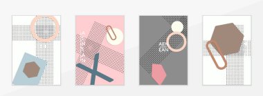 Soyut kağıt kesimi üst görünüm. Kağıt kesikli uçan şablonlar geometrik şekiller düz ve 3D gerçekçi gölge ile yatıyordu. Pastel renkler. Vektör kapağı el işi kağıt biçimi.