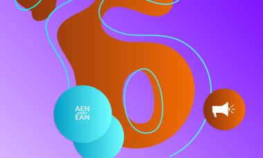 Kaybolan dalgalarla soyut geometrik arkaplan. Sosyal medya afişi için modern şablon. Düz arkaplan üzerinde gerçekçi gölgesi olan çağdaş malzeme tasarımı