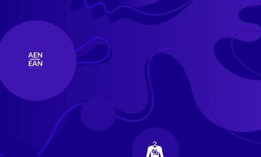 Kaybolan dalgalarla soyut geometrik arkaplan. Sosyal medya afişi için modern şablon. Düz arkaplan üzerinde gerçekçi gölgesi olan çağdaş malzeme tasarımı