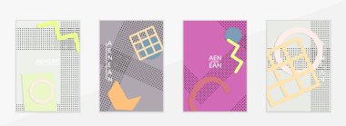 Soyut kağıt kesimi üst görünüm. Kağıt kesikli uçan şablonlar geometrik şekiller düz ve 3D gerçekçi gölge ile yatıyordu. Pastel renkler. Vektör kapağı el işi kağıt biçimi.