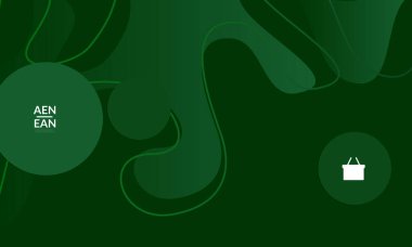 Kaybolan dalgalarla soyut geometrik arkaplan. Sosyal medya afişi için modern şablon. Düz arkaplan üzerinde gerçekçi gölgesi olan çağdaş malzeme tasarımı