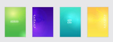 Parlak gradyan üzerinde kıvrımlı çizgileri olan soyut uçuş şablonları. Dalgalı harmanlanmış basit arkaplan. Pazarlama teknolojisi için minimum modern tasarım