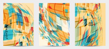 Kare piksel mozaik şekli bozulmuş. Şeffaf gecekonducular dinamik hareket etkisi yaratır. Soyut hava balonu vektör arkaplanı.