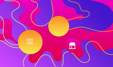 Kaybolan dalgalarla soyut geometrik arkaplan. Sosyal medya afişi için modern şablon. Düz arkaplan üzerinde gerçekçi gölgesi olan çağdaş malzeme tasarımı