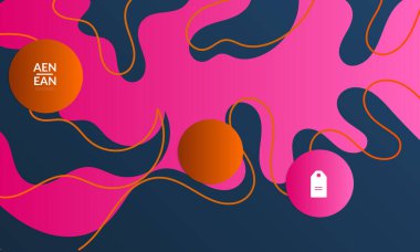 Kaybolan dalgalarla soyut geometrik arkaplan. Sosyal medya afişi için modern şablon. Düz arkaplan üzerinde gerçekçi gölgesi olan çağdaş malzeme tasarımı