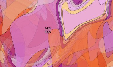 Pastel renkli şeffaf üstüste binen şekillerle kaplanmış şablon akrilik boya veya suluboya efekti vektör karışımı yaratıyor. Mermer desen düz renkler basit organik şekiller. Doğa Dünya Tasarımı.