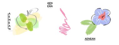 Yaratıcı evrensel karalamalar. İşaretli ve mürekkep desenli eğlenceli tasarım elementleri. Basit bir çizim stili. Kalem ve işaret çocuksu çizimler. Çocuk sanatı. Çocuk resimleri gibi, tasarım elementleri.