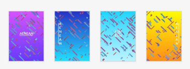 Soyut küçük parlak parçacıklar gradyan üzerinde hareket ediyorlar. Bozuk gradyan çizgileri olan dinamik modern tasarım. Ekstrem spor geçmişi için gelecek tasarımı. Derin su altı deneyimlerinden esinlenilmiştir..