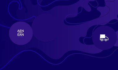 Kaybolan dalgalarla soyut geometrik arkaplan. Sosyal medya afişi için modern şablon. Düz arkaplan üzerinde gerçekçi gölgesi olan çağdaş malzeme tasarımı