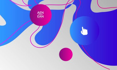 Kaybolan dalgalarla soyut geometrik arkaplan. Sosyal medya afişi için modern şablon. Düz arkaplan üzerinde gerçekçi gölgesi olan çağdaş malzeme tasarımı