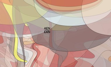 Pastel renkli şeffaf üstüste binen şekillerle kaplanmış şablon akrilik boya veya suluboya efekti vektör karışımı yaratıyor. Mermer desen düz renkler basit organik şekiller. Doğa Dünya Tasarımı.