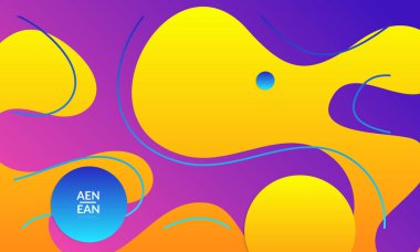 Kaybolan dalgalarla soyut geometrik arkaplan. Sosyal medya afişi için modern şablon. Düz arkaplan üzerinde gerçekçi gölgesi olan çağdaş malzeme tasarımı