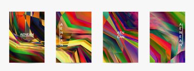 Soyut vektör uçuş şablonu. Çapraz geometrik renkli desen. Mikroskobik görüş kristal yapısında polarize ışık. Dinamik bilgisayar filtrelenmiş çok renkli sanatsal arkaplan.