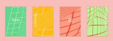 Görsel bozulma etkisiyle soyut kablo uçucu şablonu. Optik sanat geçmişi. Çarpık üç boyutlu uzay. Düz arkaplan üzerinde ızgara ile gelecekçi vektör illüstrasyonu